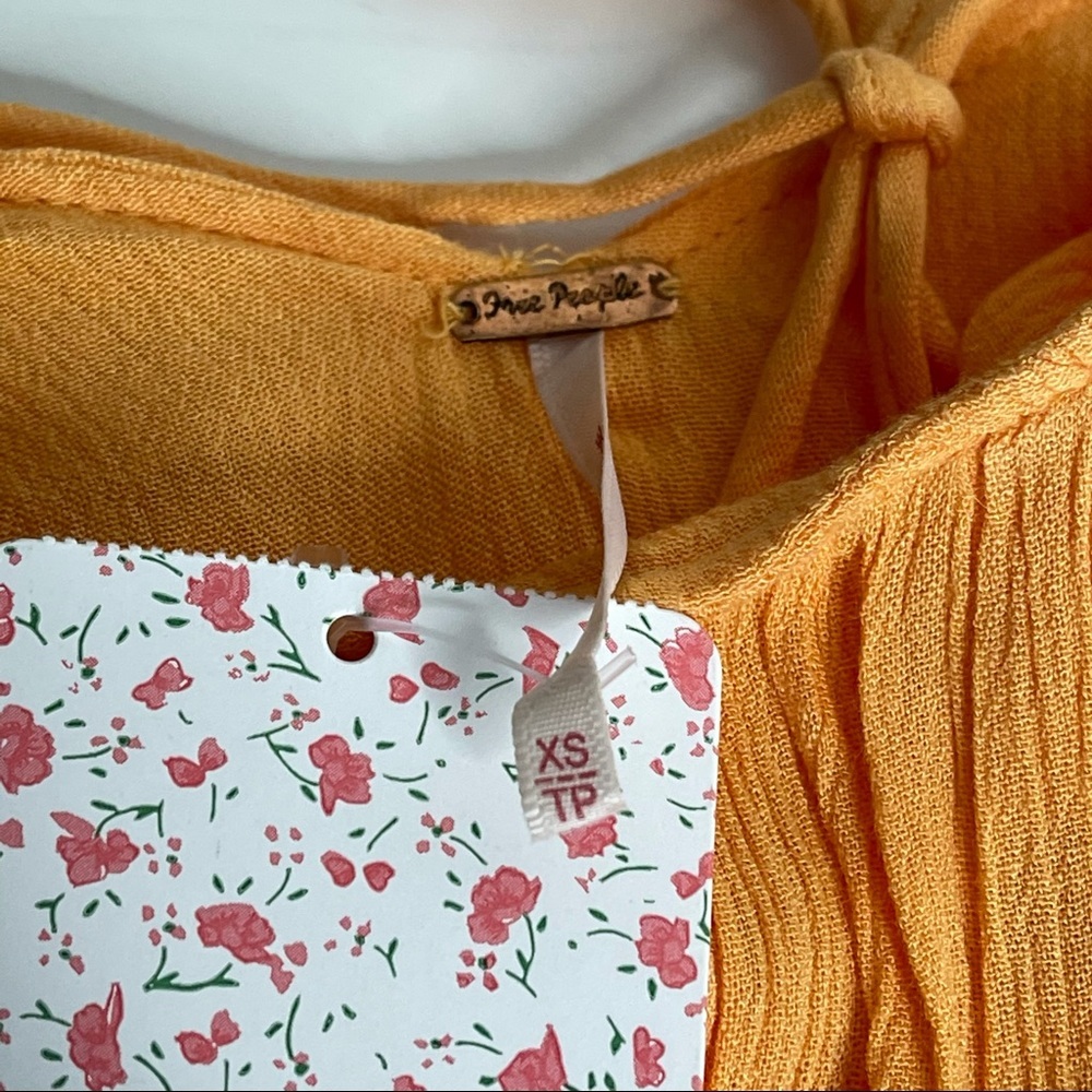 Free People Home Again Cami Crop Orange - Picture 7 of 8